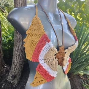 Flying Butterfly Crochet Top